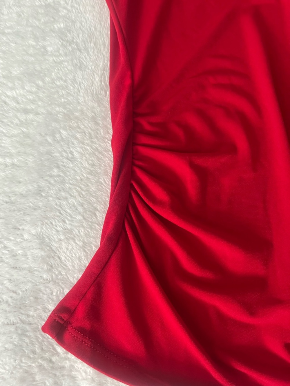 New York & Company Red Lace Top - Picture 5 of 7